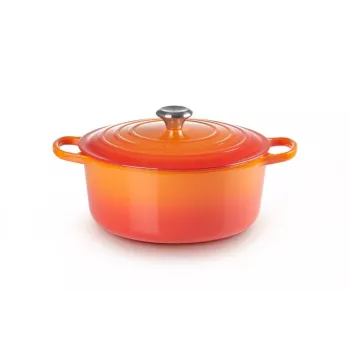 Le Creuset 21177280902430 6,7 L pentola rotonda arancione, rosso