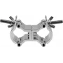 Morsetto per illuminazione EUROLITE DEC-30DL argento per truss o tubo da 35 mm