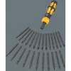 Wera 05018110001 Kraftform Kompakt 900 Set 1 set di cacciaviti con cacciavite a percussione e inserti, 19 pezzi, 1/4", nero/giallo