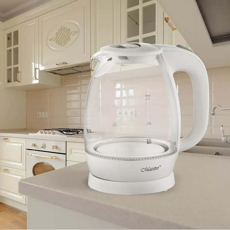 MAESTRO BOLLITORE ELETTRICO IN VETRO 1,7 L, 2200 W