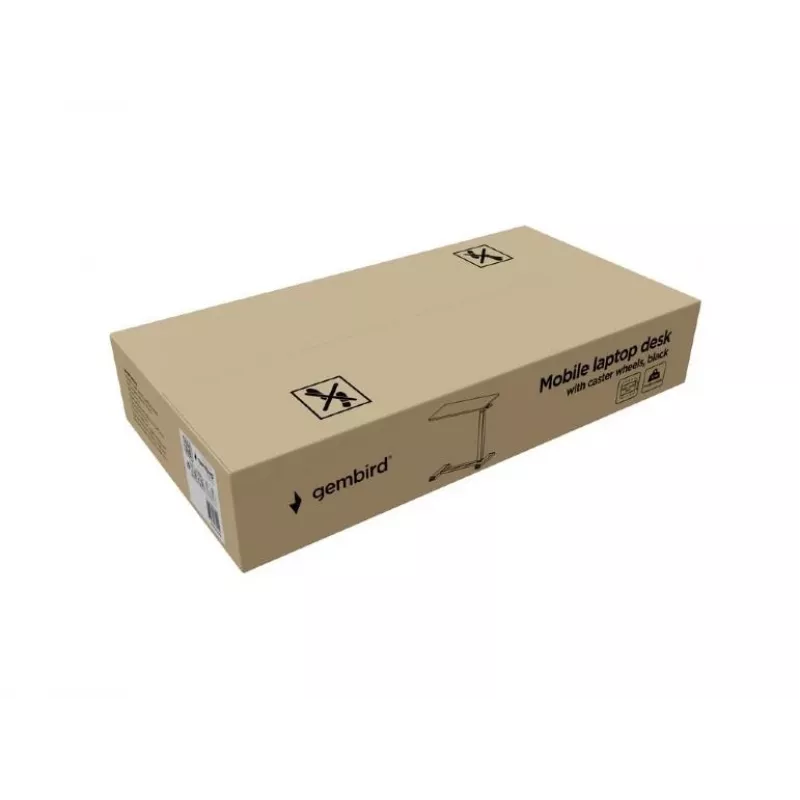 Scrivania per computer dritta Gembird TVS-DESK-02-BK nero truciolare