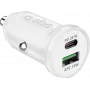 SBS caricabatterie da auto 12/24V 1x Type-C PD+ USB 2.1 A bianco
