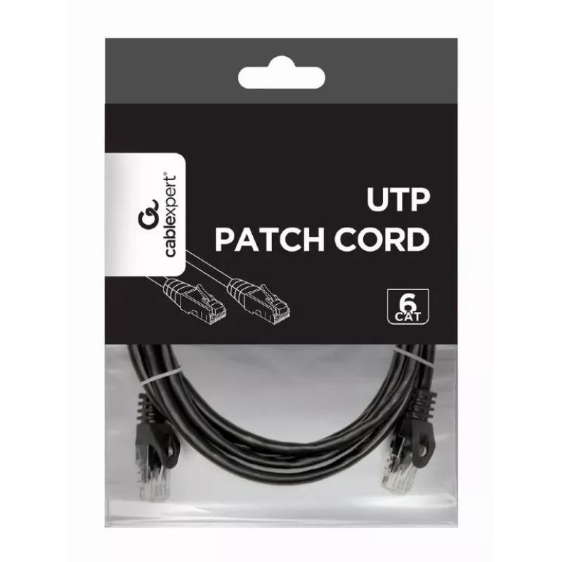 Cavo di rete Gembird PP6U-2M/BK RJ-45 Cat6 2 m nero