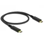 Cavo USB DeLOCK 83042 USB 3.2 Gen 2 0,5 m USB C nero