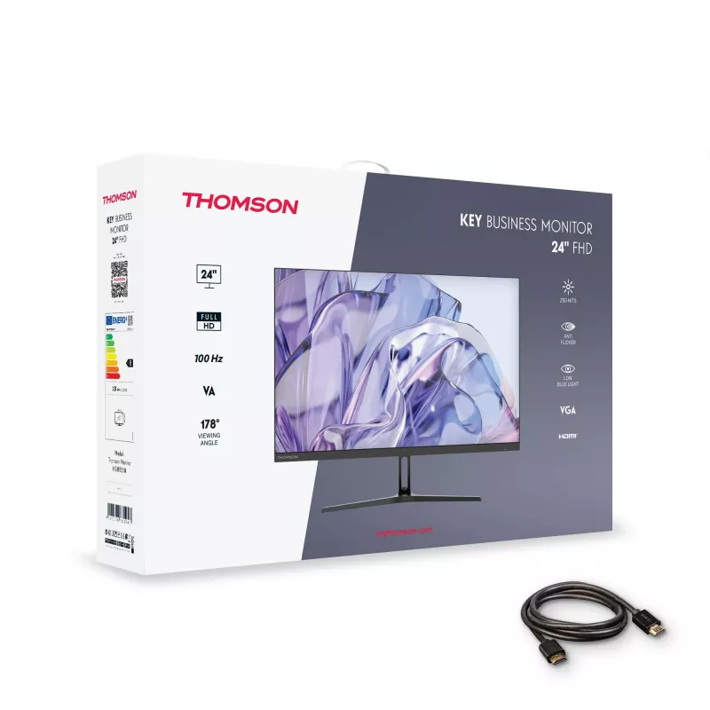 Monitor THOMSON M24FB2Y14 24 pollici (61 cm) Full HD 1920x1080 VA LED, 14 ms, VESA, nero