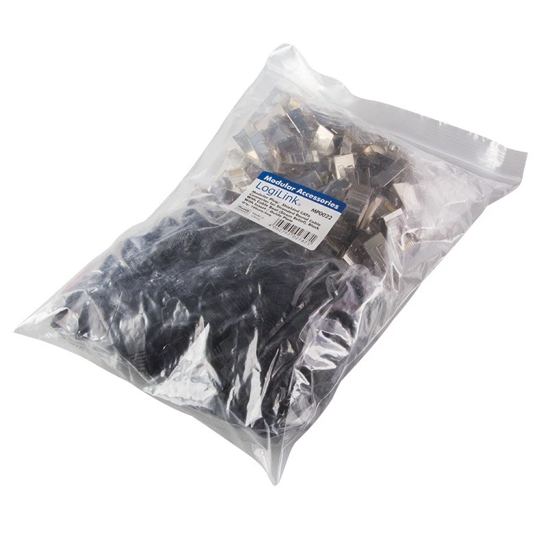 Connettore per fili RJ45 LogiLink MP0022 nero trasparente