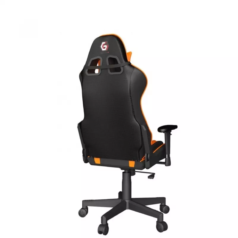 Sedia da gaming GEMBIRD GC-SCORPION-04X nero-arancio design ergonomico, seduta regolabile, schienale alto