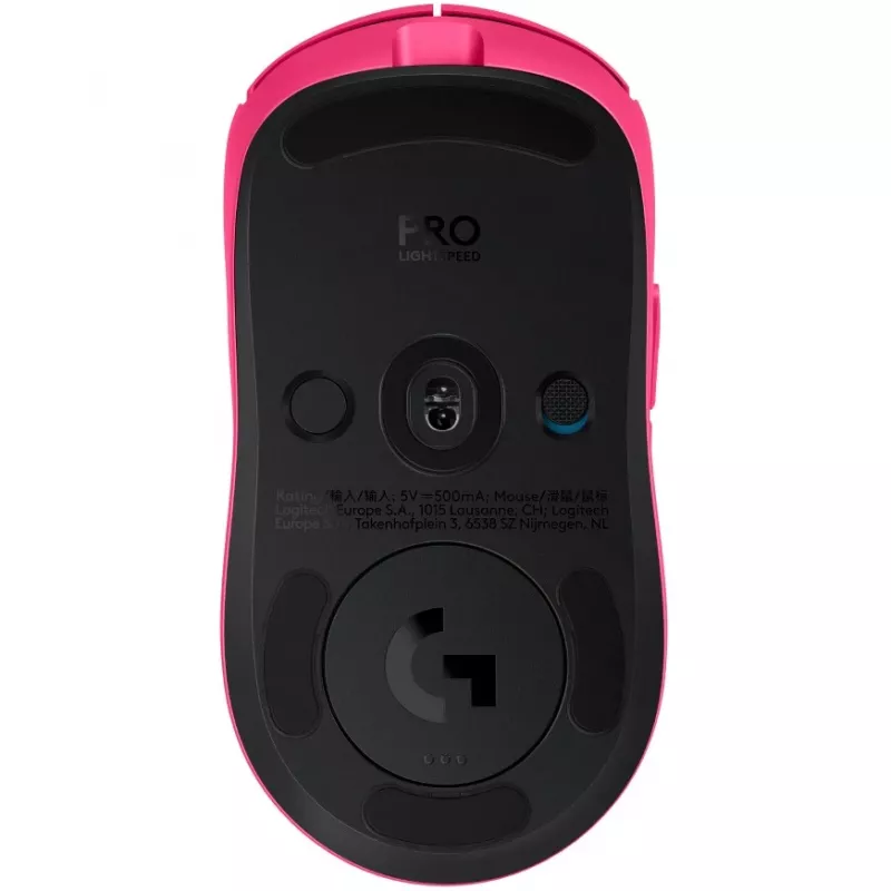 Mouse Logitech Pro 2 Lightspeed rosa interfaccia