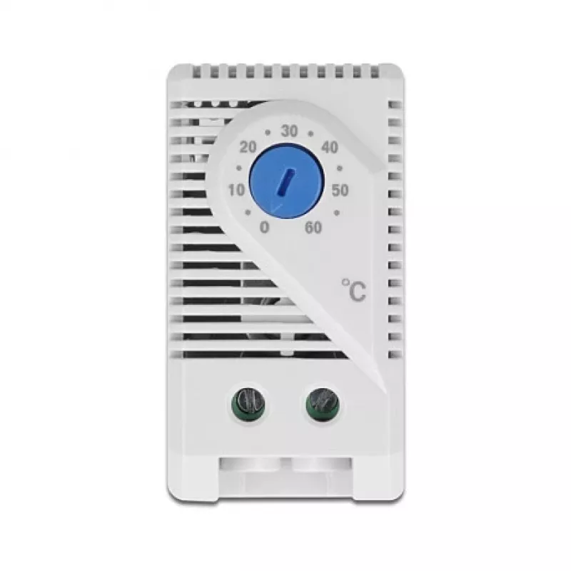 Delock 66823 termostato con contatto NC per guida DIN, grigio