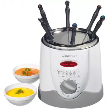 Friggitrice Clatronic FFR 2916 Single 1 L a sé stante 900 W grigio, bianco