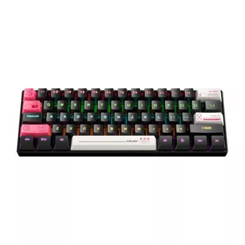 Tastiera da gaming con filo Onikuma G55 nera QWERTY — layout compatto, tasti multimediali