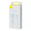Cavo USB 3in1 Baseus StarSpeed Series, USB-C + Micro + Lightning 3,5A, 1,2m (Blu)