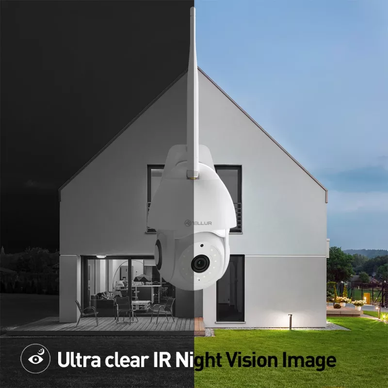 Telecamera di sorveglianza Tellur TLL331451 3MP UltraHD PTZ bianca
