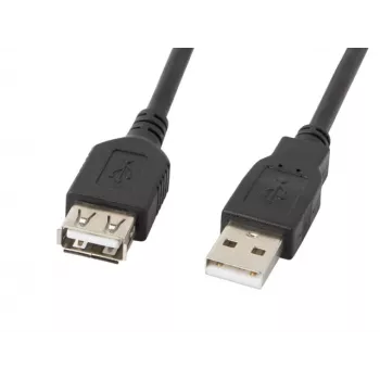 Cavo USB Lanberg CA-USBE-10CC-0050-BK 5 m USB 2.0 USB A nero (CA-USBE-10CC-0050-BK)