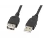 Cavo USB Lanberg CA-USBE-10CC-0050-BK 5 m USB 2.0 USB A nero (CA-USBE-10CC-0050-BK)