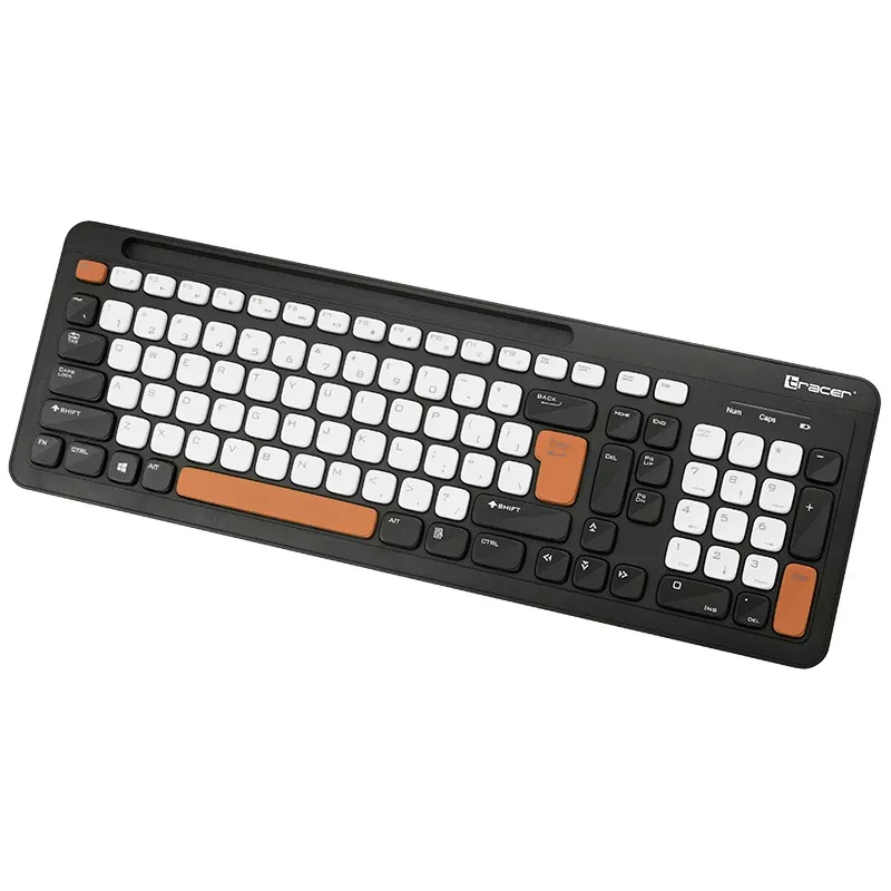 Tastiera wireless Tracer Greg RF, 2,4 GHz, dimensioni standard, nera