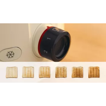 Bosch tostapane | TAT2M127 MyMoment | potenza 950 W | numero di fessure 2 | materiale del corpo plastica | beige
