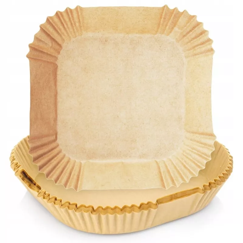 Fondi in carta per cestello friggitrice Heckermann 21×21 cm quadrati, 100 pezzi (modello 120071)
