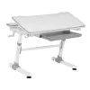 Ergo Office Scrivania ergonomica per bambini regolabile in altezza, grigia, max 100 kg, ER-417 2cz