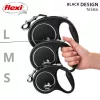 Flexi Black Design L 5 m guinzaglio per cani con meccanismo a rotella