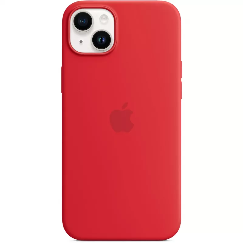 Apple iPhone 14 Plus Custodia in silicone compatibile MagSafe – (PRODUCT)RED