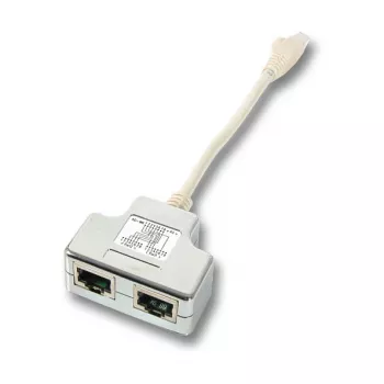 Splitter di rete EFB Elektronik K5122.015 connettore maschio/femmina Cat5e 10/100BASE-TX bianco