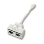 Splitter di rete EFB Elektronik K5122.015 connettore maschio/femmina Cat5e 10/100BASE-TX bianco