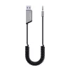 Savio TR-16 Trasmettitore adattatore AUX con funzione vivavoce, Bluetooth 5.3, Google Assistant/Siri