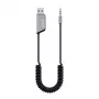 Savio TR-16 Trasmettitore adattatore AUX con funzione vivavoce, Bluetooth 5.3, Google Assistant/Siri