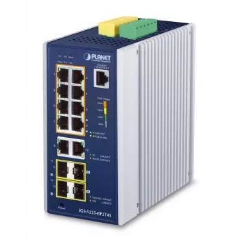 Switch managed PLANET IP30 Industrial L2+/L4 8 porte Gigabit Ethernet