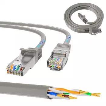 Cavo patch LAN Extralink Cat5e UTP 1 m, RJ-45 a RJ-45, grigio