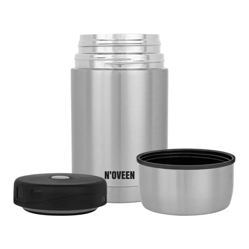 N'OVEEN TB951 thermos per pranzo, 800 ml, argento