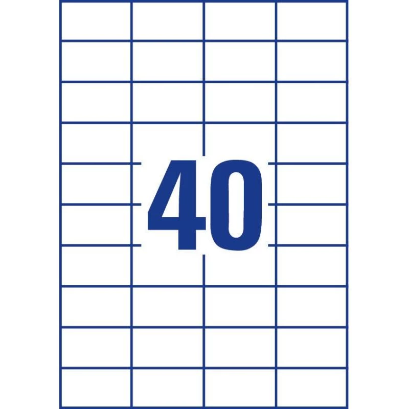 Avery Zweckform 3651 etichette universali 52,5 x 29,7 mm 100 fogli bianco