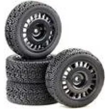 Absima 1 10 Rally Winded ruote complete nero 4 pz. (2510061)