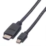 Cavo Mini DisplayPort VALUE Mini DP-HDTV M/M 2 m