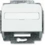 Busch Jaeger 1724-0-1663 placca a parete/cover interruttore argento - bianco (1724-0-1663)