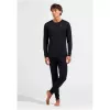 ODLO BL BOTTOM pantalone lungo MERINO, taglia M, nero