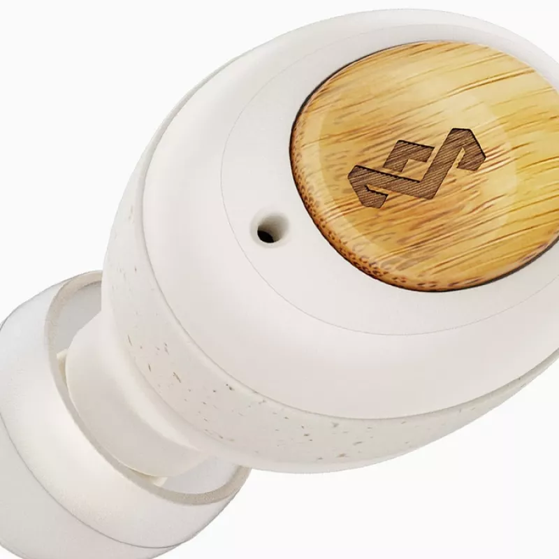 Auricolari True Wireless Marley Champion con microfono integrato Bluetooth crema