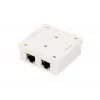 Presa di rete da parete Extralink EX.9649 — 2x RJ45 Cat5e STP