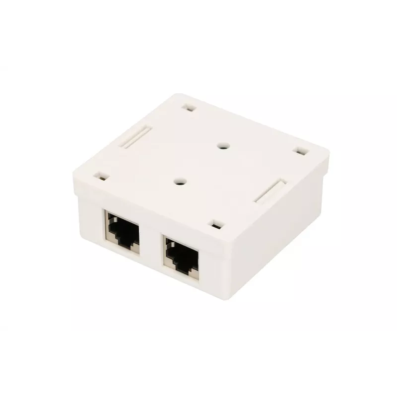 Presa di rete da parete Extralink EX.9649 — 2x RJ45 Cat5e STP