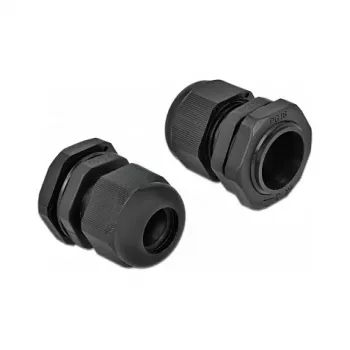 Pressacavo DeLOCK 60218 nero plastica 10 pz.