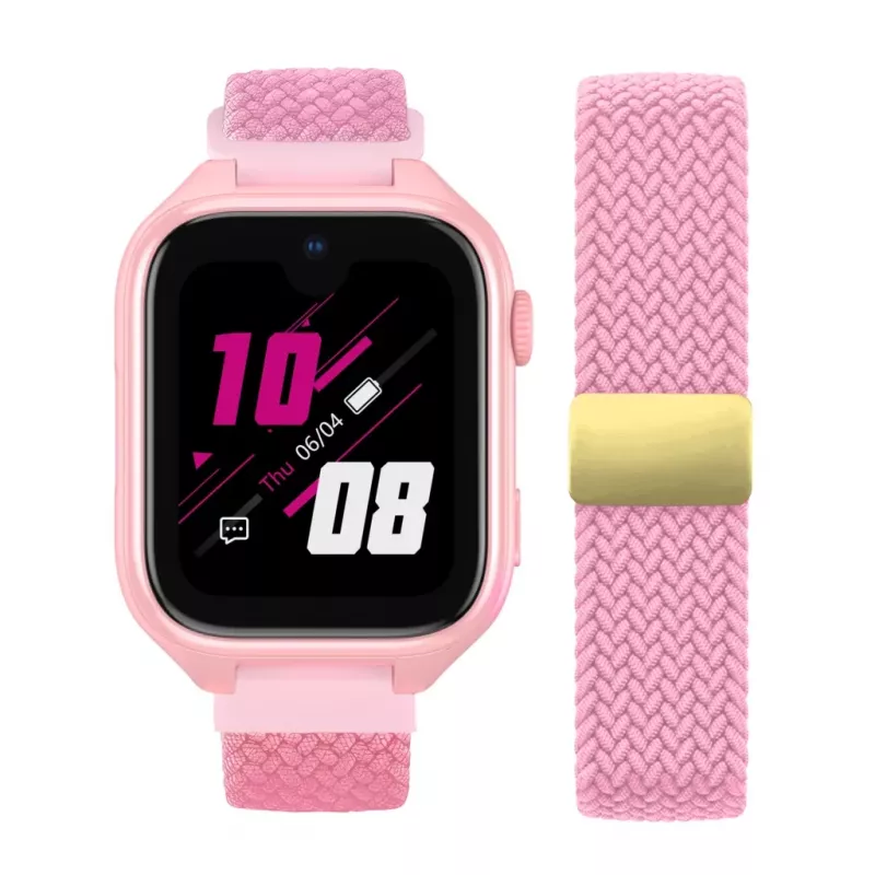 Smartwatch Stelio Junior Pro AI 4G ST-SWJ102-PK — orologio 4G per bambini, rosa
