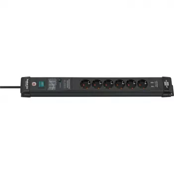 Prolunga elettrica Brennenstuhl 1951160606 3 m 6 prese AC per interni nero