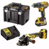 DeWALT set utensili a batteria 18V – set trapano e levigatrice