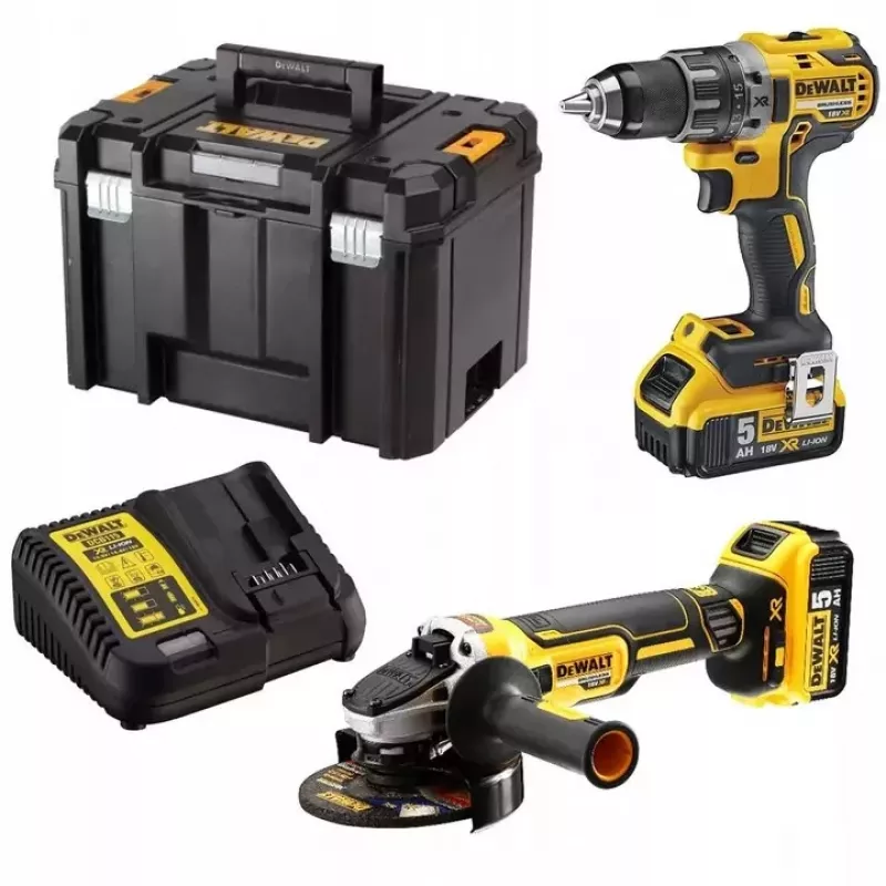 DeWALT set utensili a batteria 18V – set trapano e levigatrice