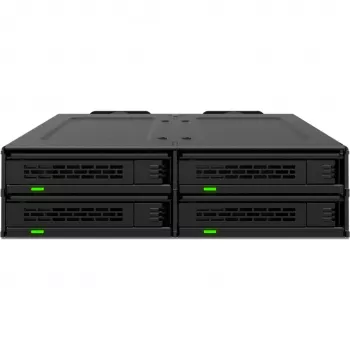 ICY DOCK - MB324V4P-B - ExpressCage - telaio estraibile per 4 SSD U.2/U.3 da 15 mm per vano da 5,25