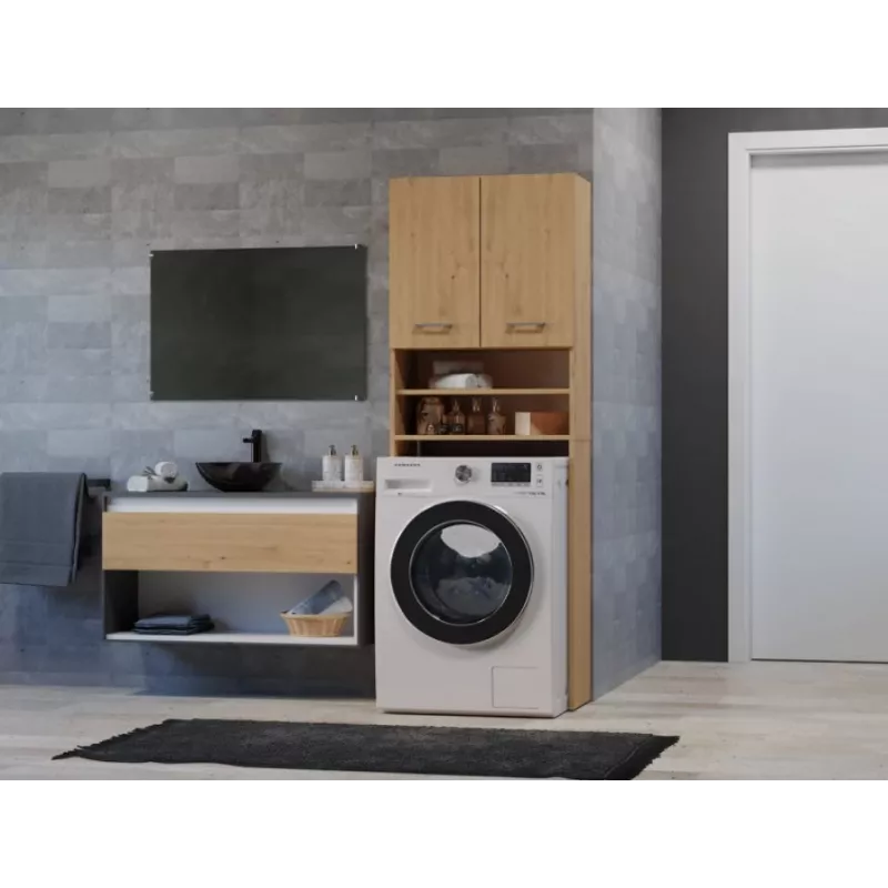 Topeshop POLA DD ARTISAN armadietto contenitore bagno rovere