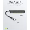 Hub USB slim 4 porte Goobay USB-C a 10 Gbit/s - connettore maschio> 4x (76565)
