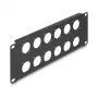 Accessorio patch panel DeLOCK 88054 montaggio rack 2U nero
