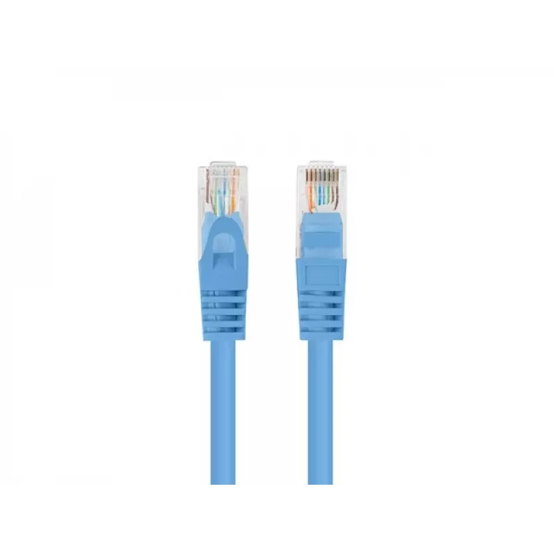 Lanberg PCU6-20CC-0025-B Cavo patch Cat.6 UTP, 0,25 m, Blu, confezione da 10